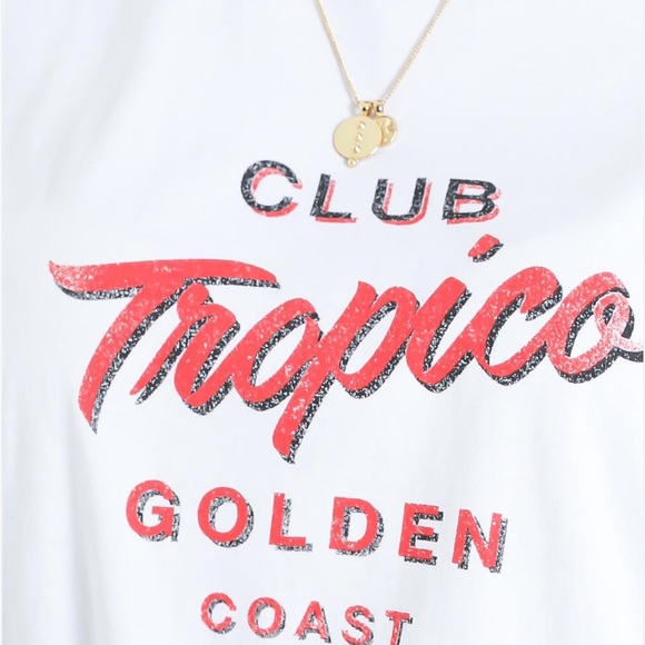 Charlie Holiday♦️2/$25 Tropico Golden Coast oversized boyfriend tee small New - Picture 3 of 13